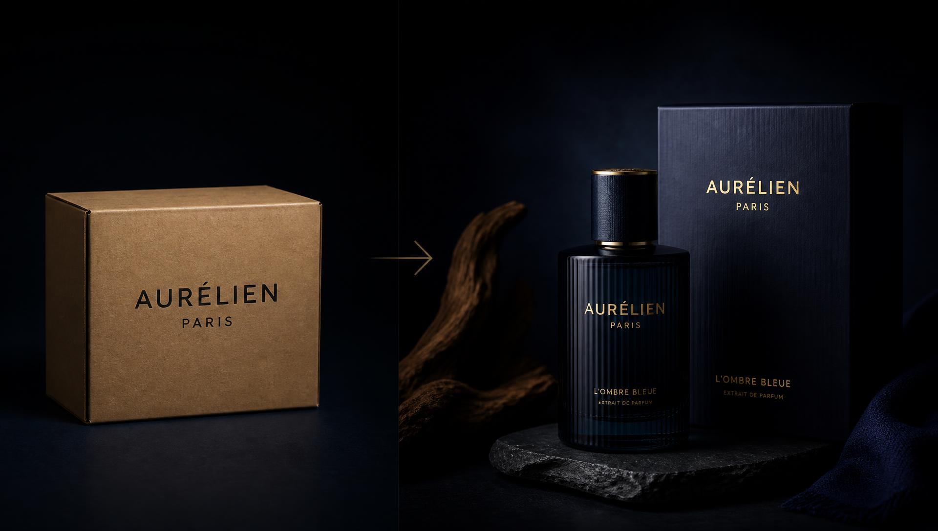 Plain packaging transformed into editorial product photography
